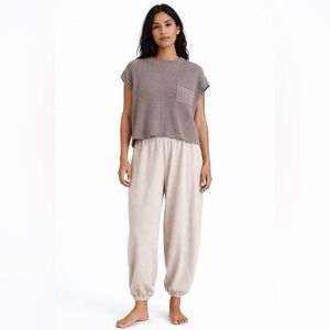 Free People FP Beach Freya Sweater Set Color Oatmeal Bone Combo